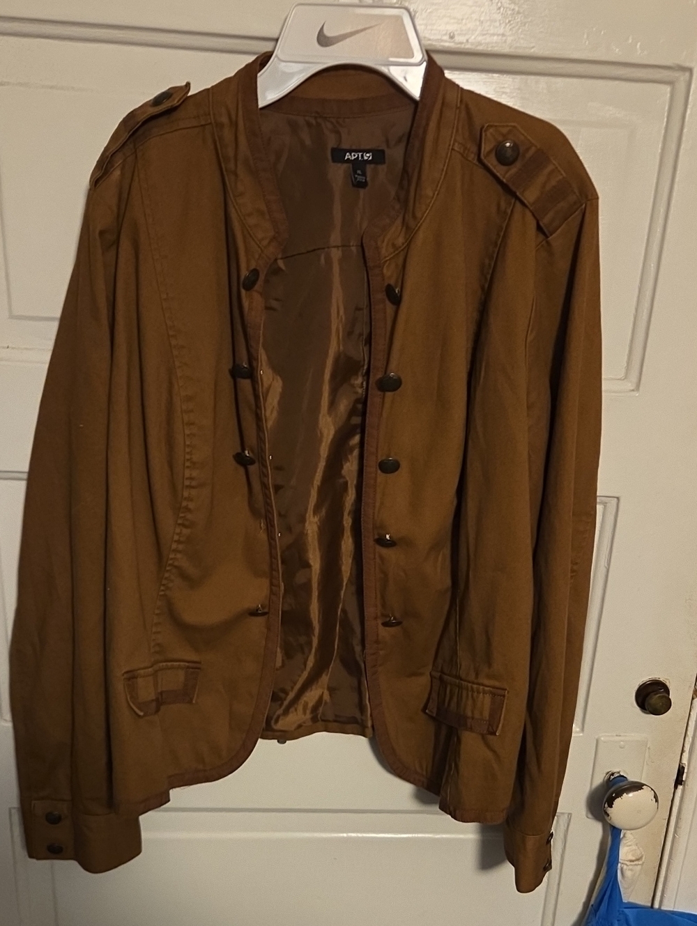Apt. 9 Women's Tan Military-Style Field Jacket